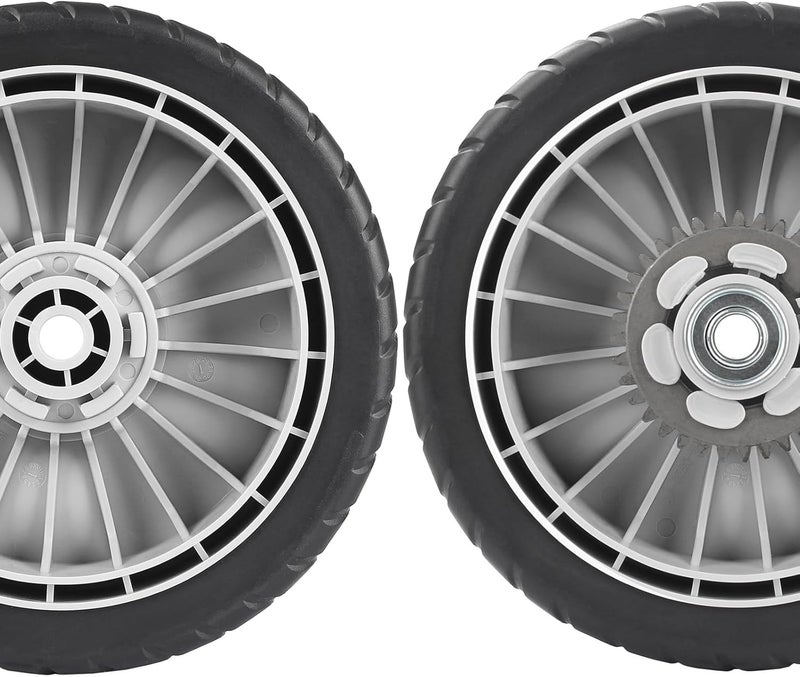 GICOOL HRR216 Lawn Mower Wheels, 2 Front Wheels 44710-VL0-L02ZB and 2 Rear 42710-VE2-M02ZE for Honda HRR216 HRS216 HRT216 Walk-behind Lawn Mower, 8 Inch Wheels, 4 Pack - Image 4